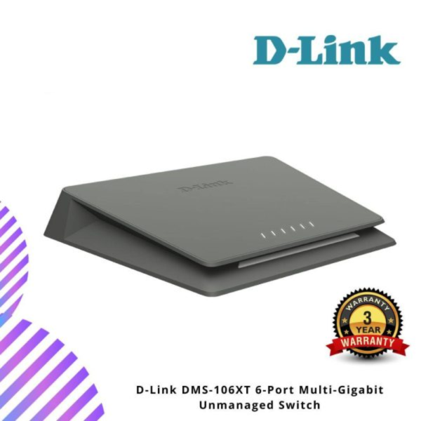 D-Link DMS-106XT 6-Port Multi-Gigabit Unmanaged Switch