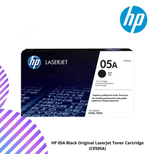 HP 05A Black Original LaserJet Toner Cartridge (CE505A)