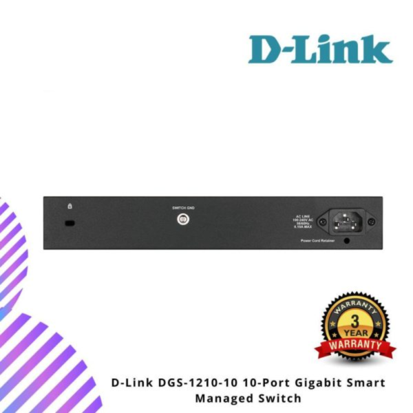 D-Link DGS-1210-10 10-Port Gigabit Smart Managed Switch
