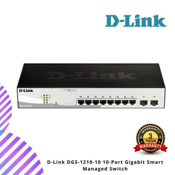 D-Link DGS-1210-10 10-Port Gigabit Smart Managed Switch