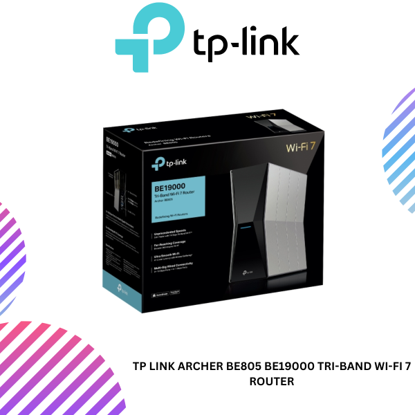 TP Link Archer BE805 BE19000 Tri-Band Wi-Fi 7 Router