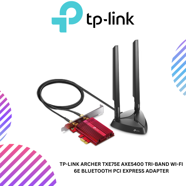 TP-Link Archer TXE75E AXE5400 Tri-Band Wi-Fi 6E Bluetooth PCI Express Adapter