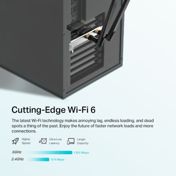 TP-Link Archer TX20E AX1800 Dual Band Wi-Fi 6 Bluetooth 5.2 PCI Express Adapter
