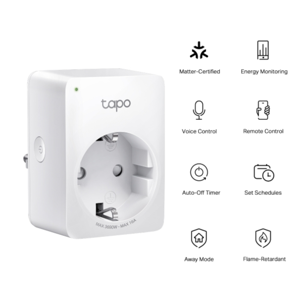 TP-Link Tapo P110M Mini Smart Wi-Fi Plug, Energy Monitoring
