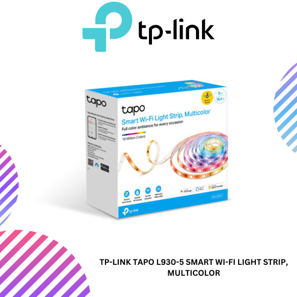 TP-Link Tapo L930-5 Smart Wi-Fi Light Strip, Multicolor