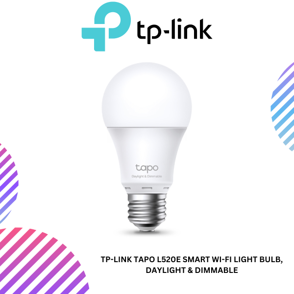 TP-Link Tapo L520E Smart Wi-Fi Light Bulb, Daylight & Dimmable