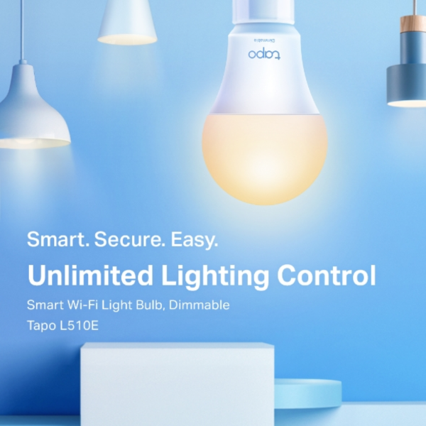 TP-Link Tapo L510E Smart Wi-Fi Light Bulb, Dimmable