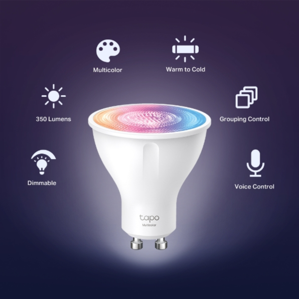 TP-Link Tapo L630 Smart Wi-Fi Spotlight, Multicolor