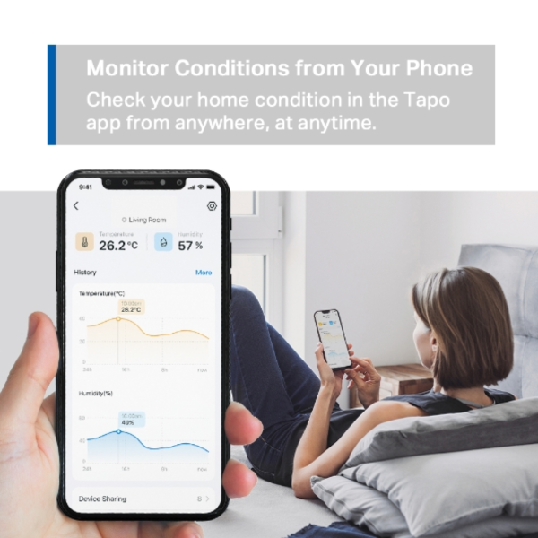 TP-Link Tapo T310 Smart Temperature & Humidity Sensor