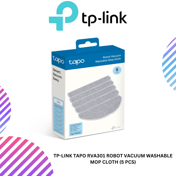 TP-Link Tapo RVA301 Robot Vacuum Washable Mop Cloth (5 Pcs)