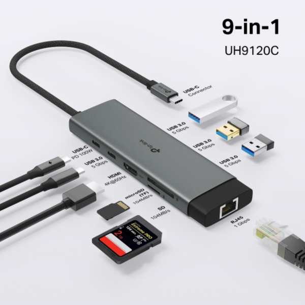 ang-copy-2025-03-04T122705.390.png TP-Link UH9120C USB Type-C 9-Port Hub