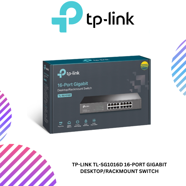 TP-Link TL-SG1016D 16-Port Gigabit Desktop/Rackmount Switch