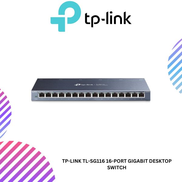 TP-Link TL-SG116 16-Port Gigabit Desktop Switch