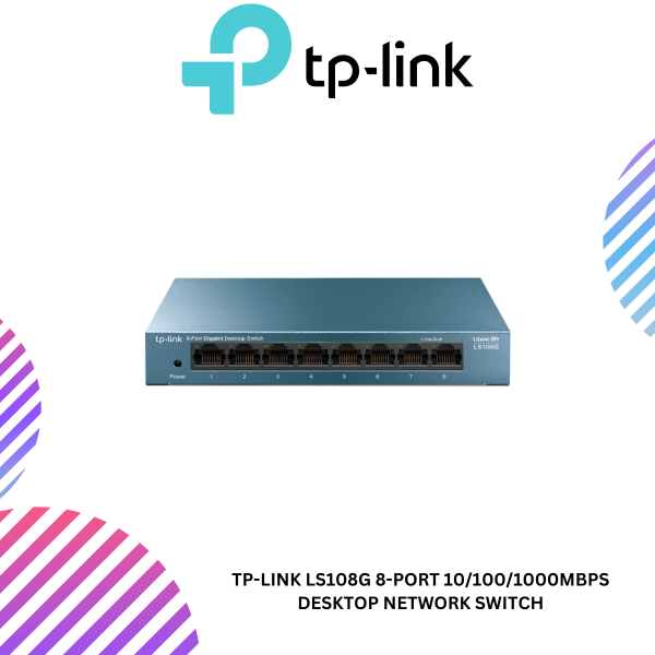 TP-Link LS108G 8-Port 10/100/1000Mbps Desktop Network Switch