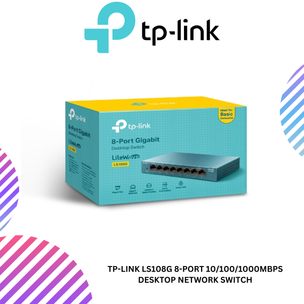 TP-Link LS108G 8-Port 10/100/1000Mbps Desktop Network Switch
