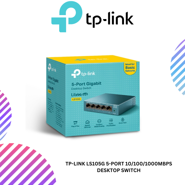 TP-Link LS105G 5-Port 10/100/1000Mbps Desktop Switch