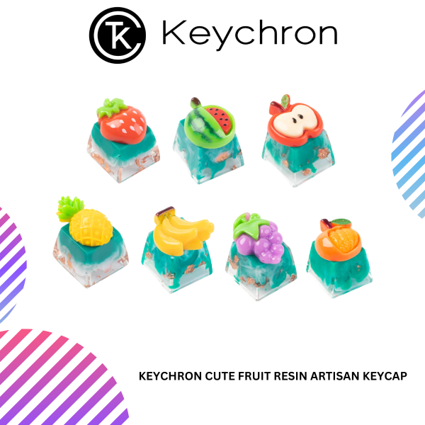 Keychron Cute Fruit Resin Artisan Keycap