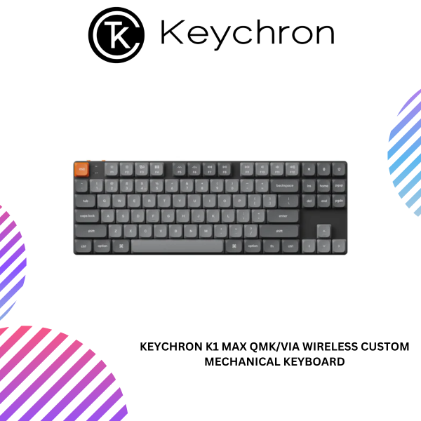 Keychron K1 Max QMK/VIA Wireless Custom Mechanical Keyboard