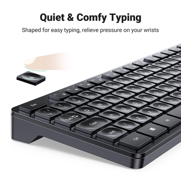 UGREEN WIRELESS 2.4GHZ KEYBOARD WITH AA BATTERY INCLUDED