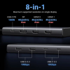 UGREEN 8IN1 USB-C TO 2*USB-A 3.2+2*USB-C 3.2+2*HDMI+DP+PD100W