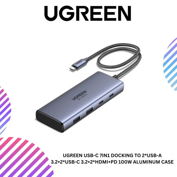 ang-copy-2025-03-20T181310.644.png UGREEN USB-C 7IN1 DOCKING TO 2*USB-A 3.2+2*USB-C 3.2+2*HDMI+PD 100W ALUMINUM CASE