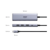 UGREEN HIGH END DOCKING USB-C 3.1 TO 2*USB-A 3.0+HDMI 4K@60HZ+SD/TF+PD CONVERTER ALUMINUM CASE