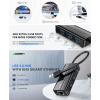 UGREEN USB-A 3.0 TO 3*USB-A 3.0 HUB + RJ45 GIGABIT (BLACK)