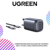 UGREEN NEXODE 100W 3C1A GAN FAST CHARGER + USB-C TO USB-C CABLE 100W 2M (SPACE GRAY)