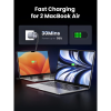 UGREEN NEXODE 100W 3C1A GAN FAST CHARGER + USB-C TO USB-C CABLE 100W 2M (SPACE GRAY)