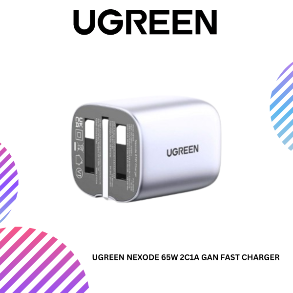UGREEN NEXODE 65W 2C1A GAN FAST CHARGER