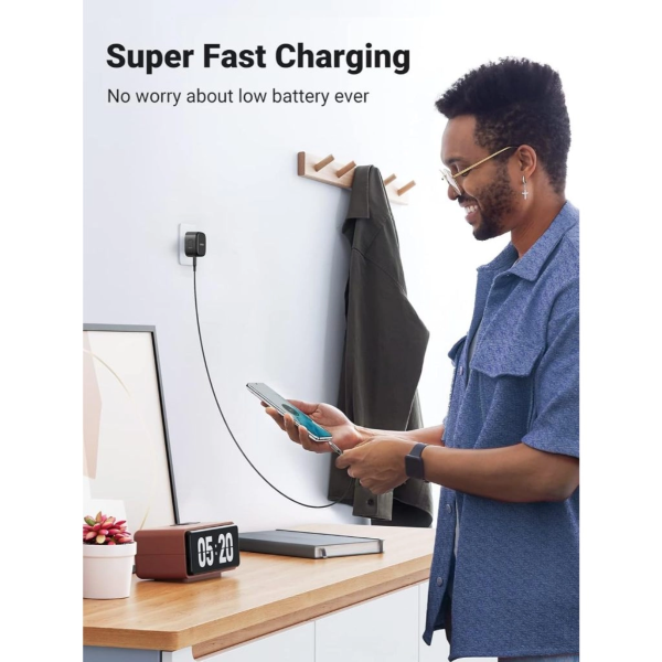 UGREEN 25W USB-C PD FAST CHARGER + USB-C TO USB-C CABLE 2M