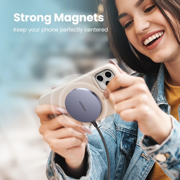 UGREEN QI2 15W MAGNETIC WIRELESS MAGSAFE CHARGER