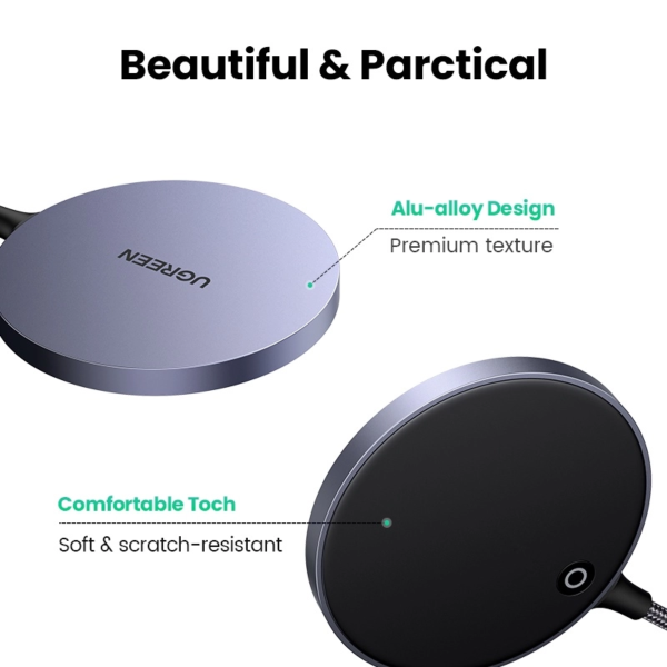 UGREEN QI2 15W MAGNETIC WIRELESS MAGSAFE CHARGER
