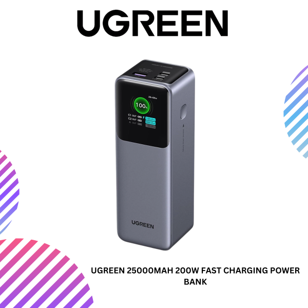 UGREEN 25000MAH 200W FAST CHARGING POWER BANK