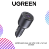 UGREEN 130W /73W /63W DUAL USB-C PD + USB-A FAST CAR CHARGER
