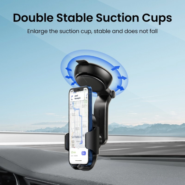 UGREEN WATERFALL-SHAPED SUCTION CUP PHONE MOUNT