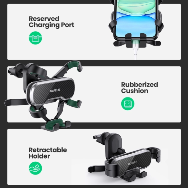 ang-copy-2025-03-24T144628.819.png UGREEN GRAVITY AIR VENT PHONE HOLDER FOR CAR WITH HOOK