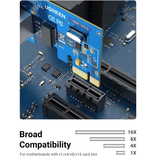 UGREEN PCI-E NETWORK CARD 10/100/1000MBPS RJ45 GIGABIT PORT