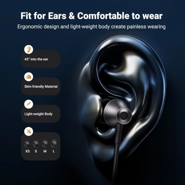 UGREEN SEMI-IN EAR EARPHONES WITH USB-C CONNECTOR 1.2M