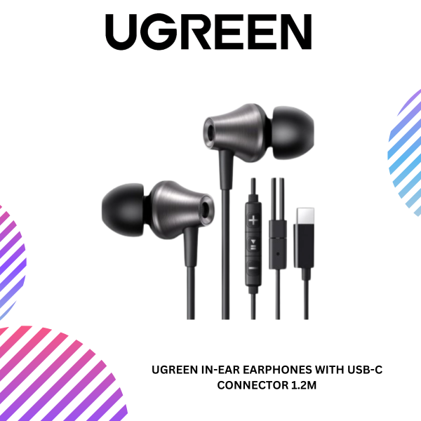 UGREEN IN-EAR EARPHONES WITH USB-C CONNECTOR 1.2M
