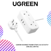 UGREEN DIGINEST POWER STRIP 2 AC OUTLETS + 30W 2A1C (WHITE)