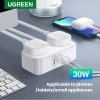 UGREEN DIGINEST POWER STRIP 2 AC OUTLETS + 30W 2A1C COMMERCIAL PACK (WHITE)