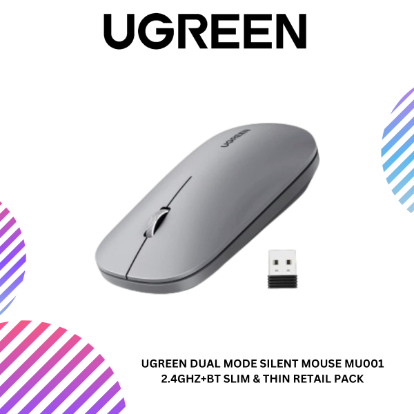 ang-copy-2025-03-25T103020.419.png UGREEN DUAL MODE SILENT MOUSE MU001 2.4GHZ+BT SLIM & THIN RETAIL PACK