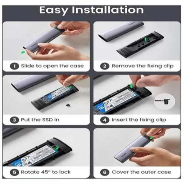 ang-copy-2025-03-25T152201.219.png UGREEN USB-C 3.1 GEN1 TO M.2 SATA ALUMINUM SSD ENCLOSURE 5G WITH C TO A CABLE 50CM