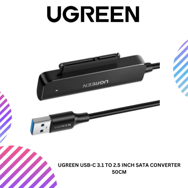 ang-copy-2025-03-25T152835.865.png UGREEN USB-C 3.1 to 2.5 INCH SATA CONVERTER 50CM
