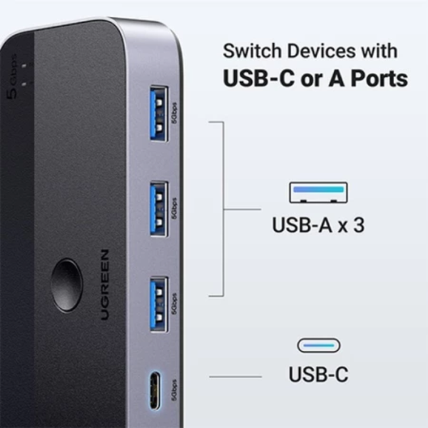 ang-copy-2025-03-25T155618.674.png UGREEN 2 IN 4 OUT (3X USB-A, 1X USB-C) USB 3.0 SHARING SWITCH BOX