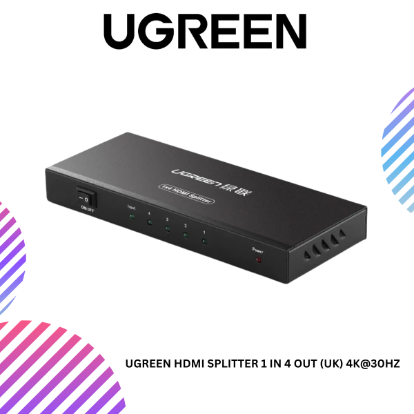 ang-copy-2025-03-25T170229.386.png UGREEN HDMI SPLITTER 1 IN 4 OUT (UK) 4K@30HZ