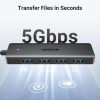 UGREEN USB-A 3.0 HUB TO 4 PORTS USB-A 3.0 ABS CASE -60cm(BLACK)