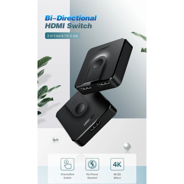 ang-copy-2025-03-26T101655.016.png UGREEN HDMI 2.0 2*1 BI-DIRECTIONAL SWITCHER