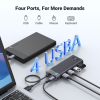 UGREEN USB-A 3.2 HUB TO 4*USB-A 3.2 WITH USB-C POWER SUPPLY (GREY)